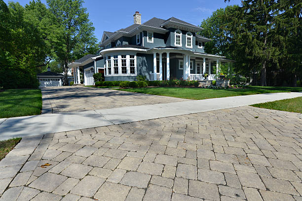 Residential Paver Driveway in Webster Groves, MO